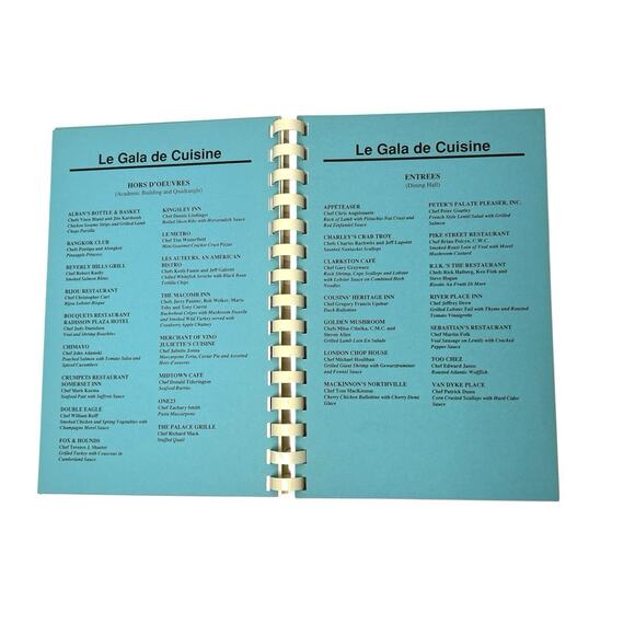 Cookbook Le Gala De Cuisine 1991 Cranbrook Schools Chefs Restaurant Recipes - Picture 7 of 10